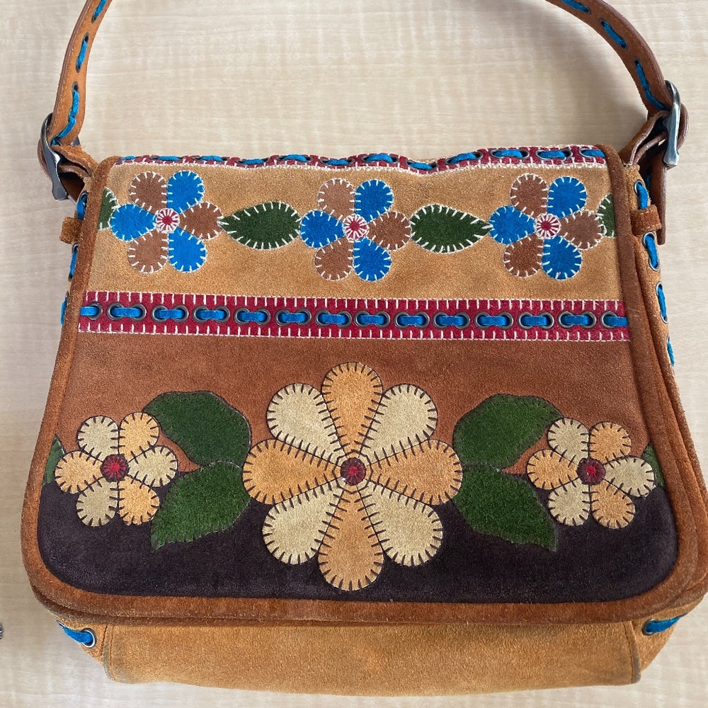 Isabella Fiore Suede Boho Purse